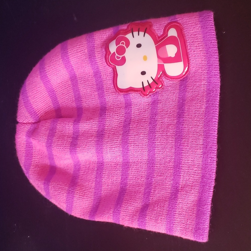 Hello Kitty Striped Beanie